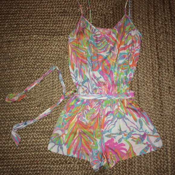 Lilly Pulitzer Pants - Deanna Romper Scuba to Cuba